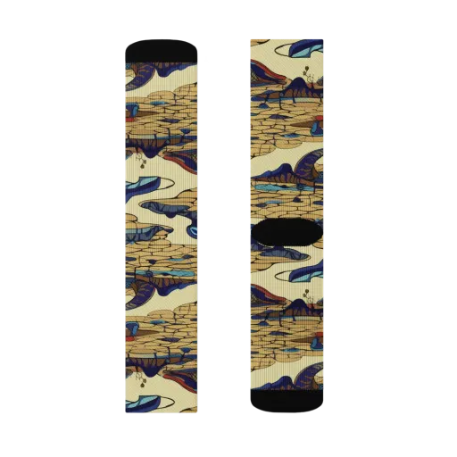 Fossil Lagoon on a Socks
