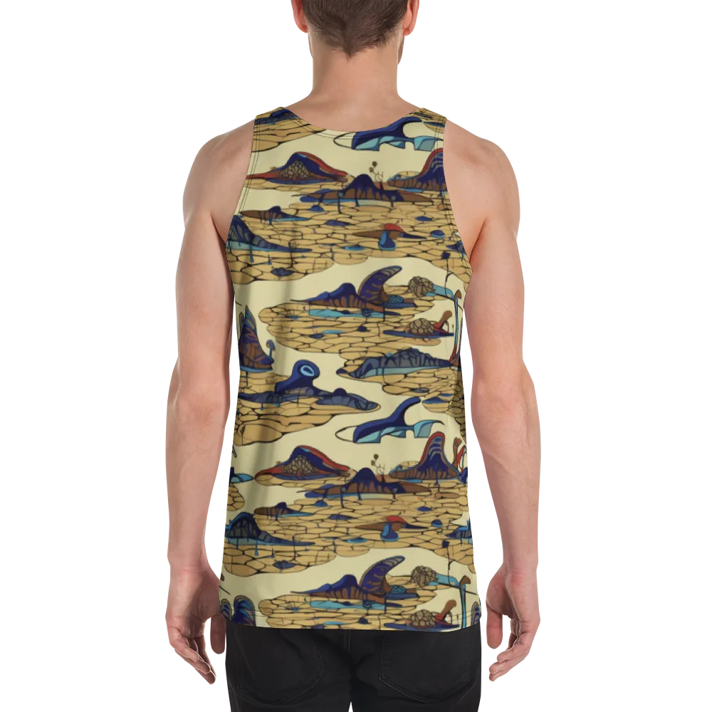 Fossil Lagoon on Men's Tank Top — Back