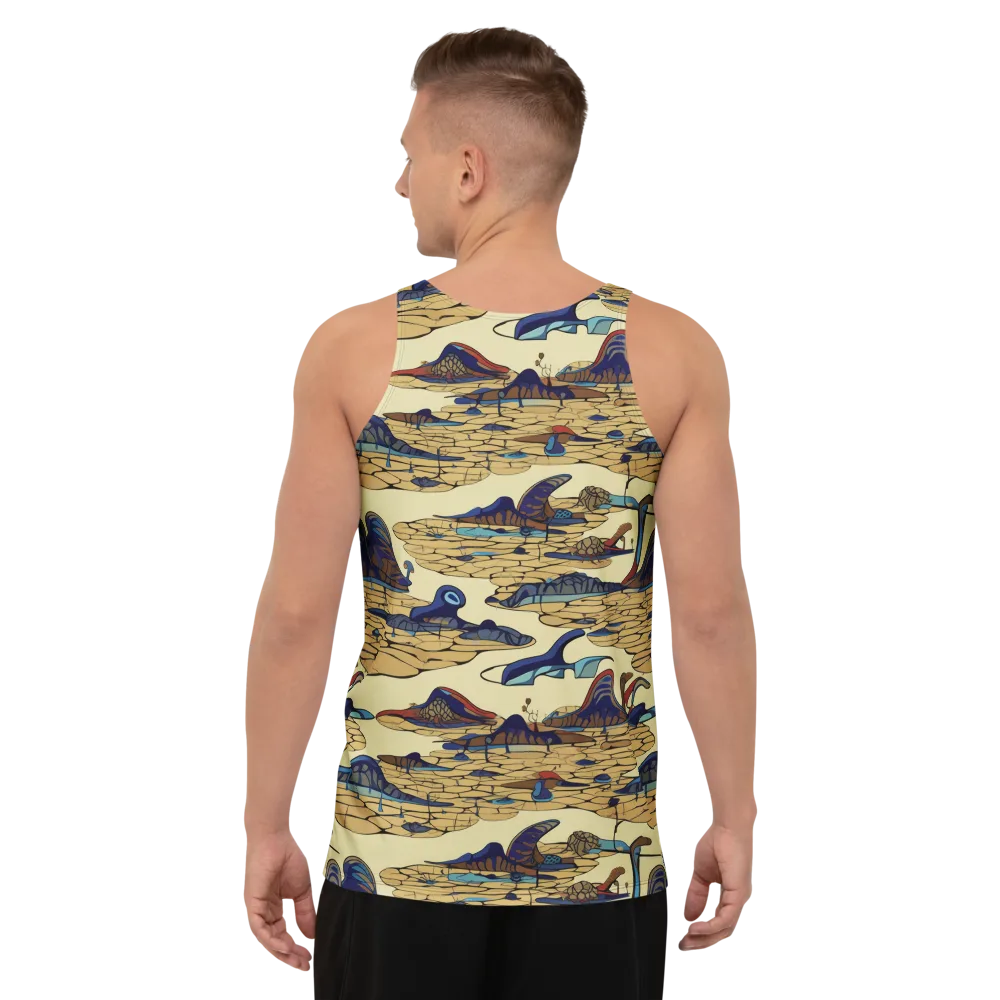 Fossil Lagoon on Men's Tank Top — Back