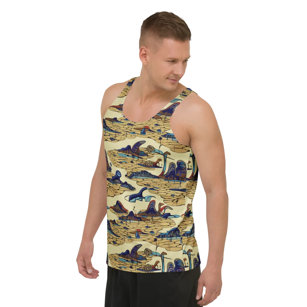 Fossil Lagoon on Men's Tank Top — Left Front