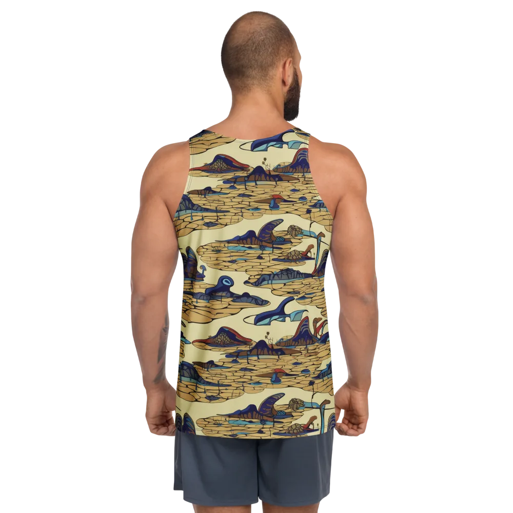 Fossil Lagoon on Men's Tank Top — Back