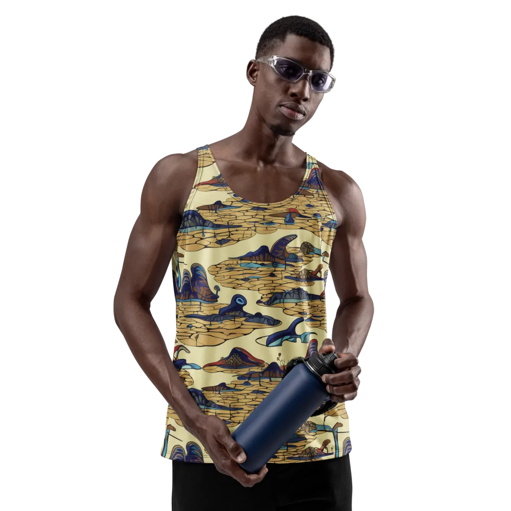 Fossil Lagoon on Men's Tank Top — Front