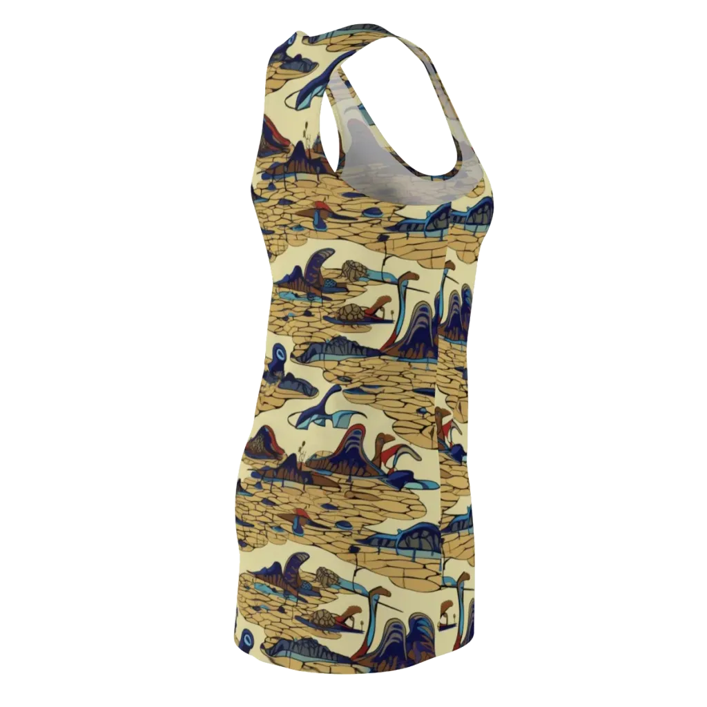 Fossil Lagoon on Racerback Dress — Back Side
