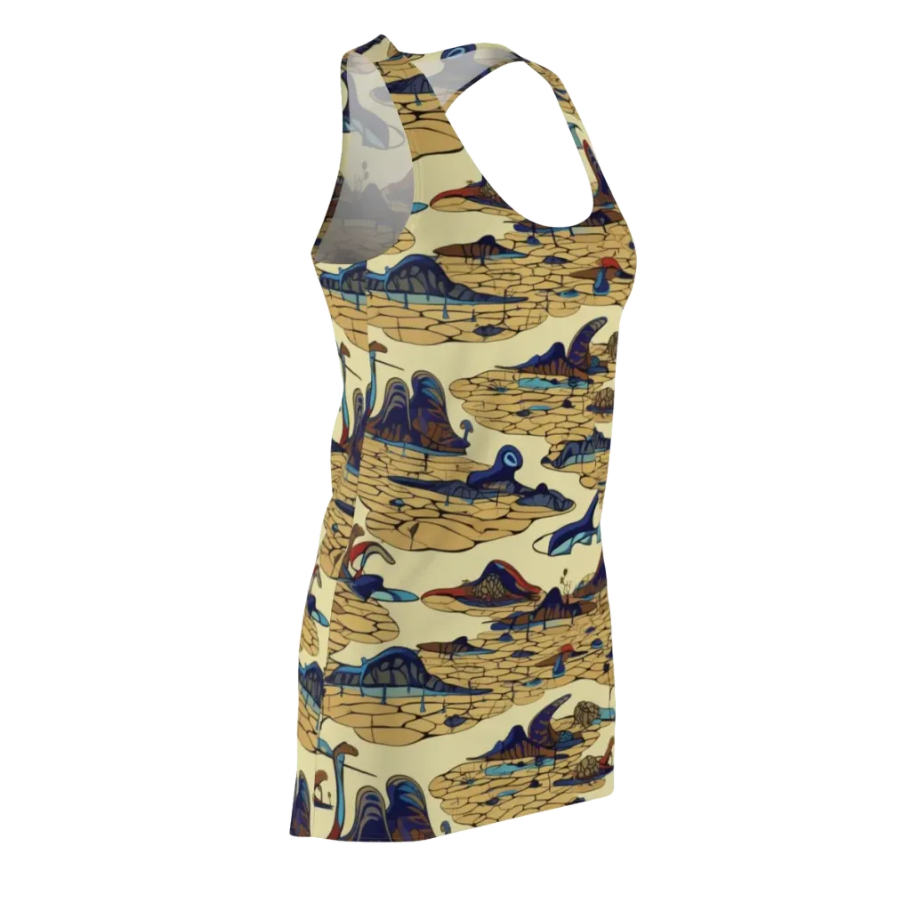 Fossil Lagoon on Racerback Dress — Front Side