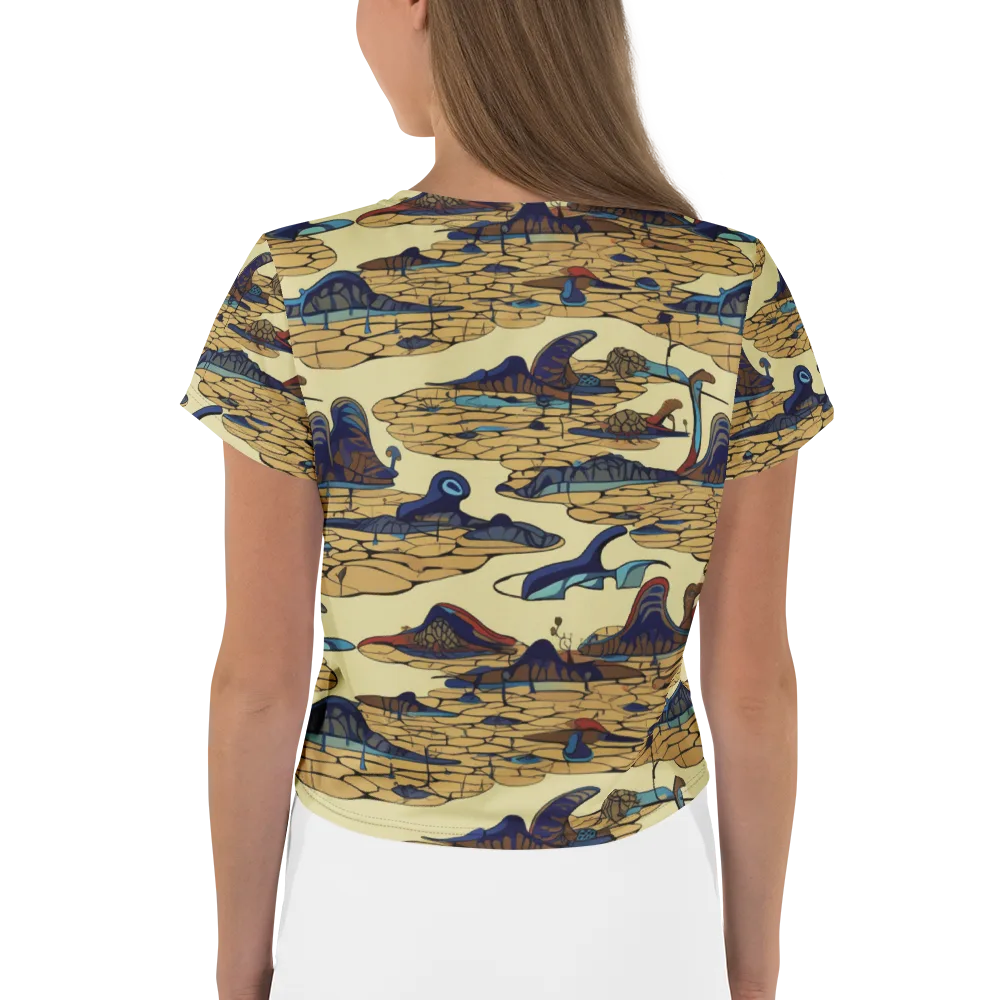 Fossil Lagoon on Crop Tee — Back