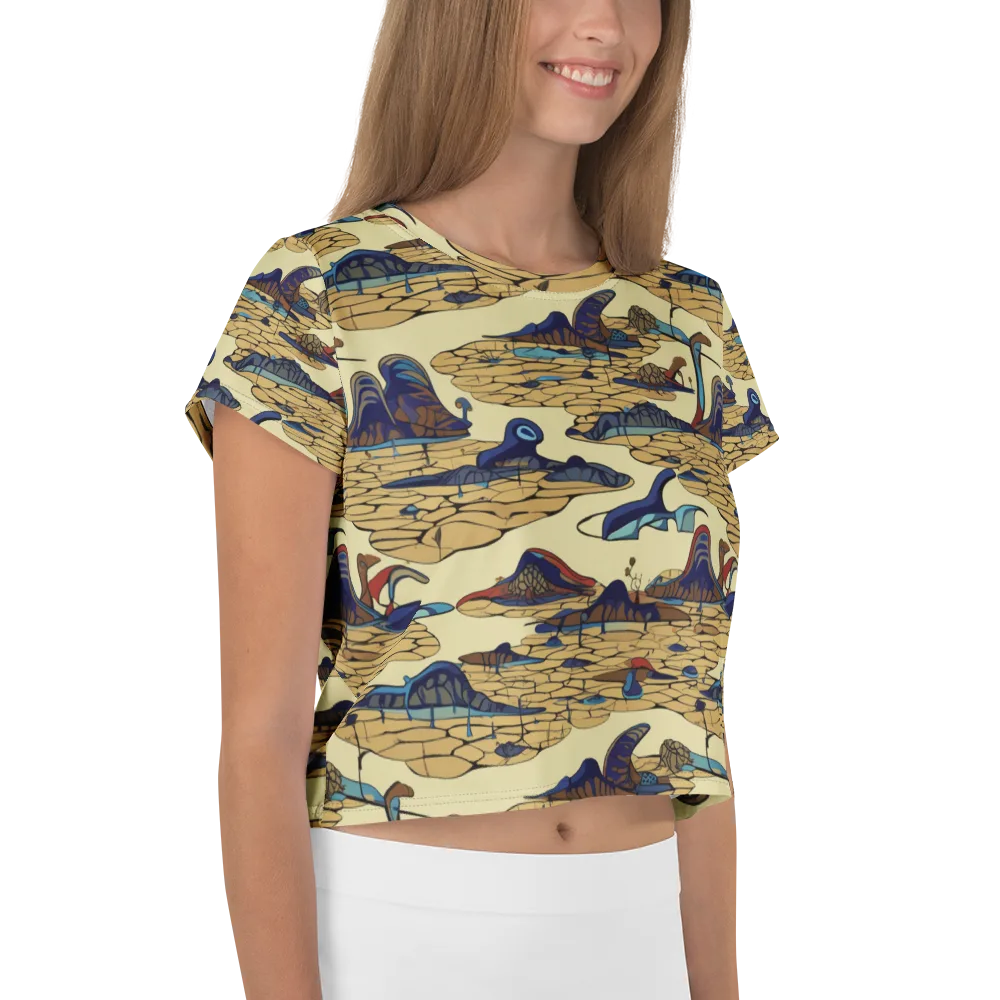 Fossil Lagoon on Crop Tee — Right