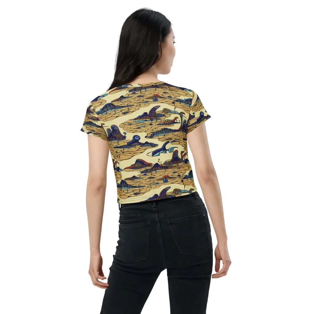 Fossil Lagoon on Crop Tee — Back