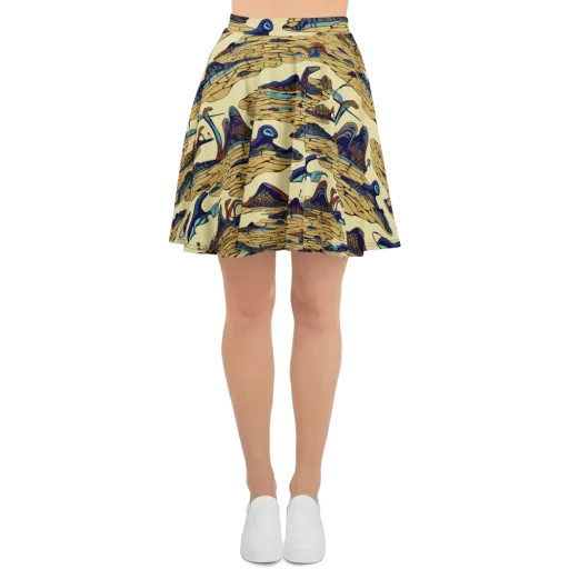 Fossil Lagoon on a Skater Skirt