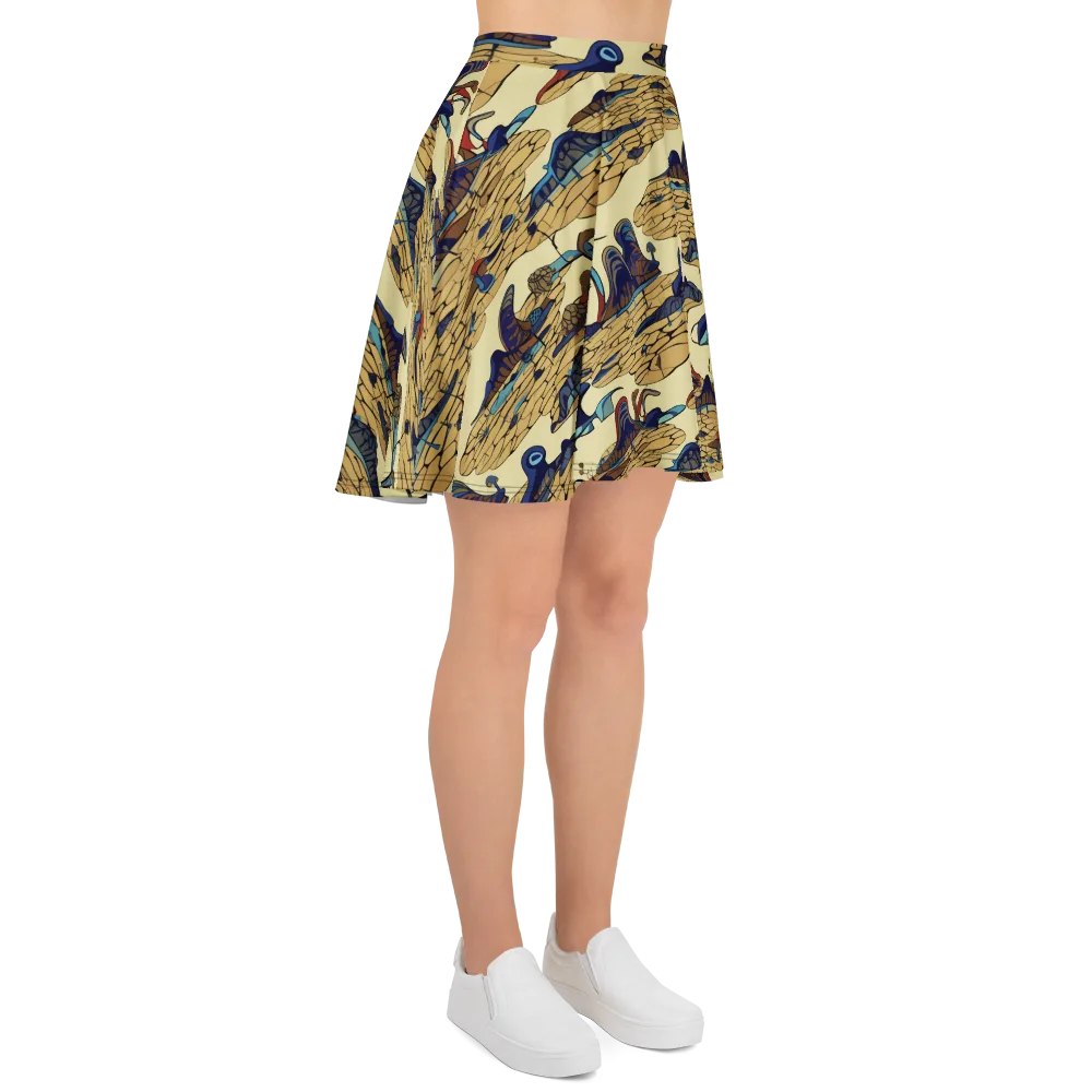 Fossil Lagoon on Skater Skirt — Right