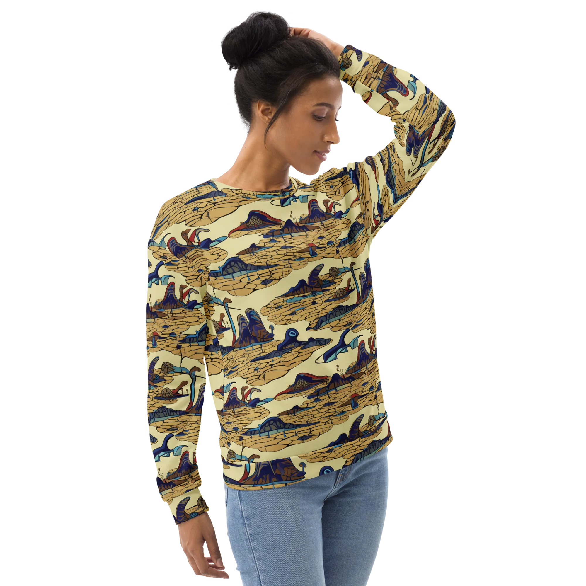 Fossil Lagoon on Sweatshirt — Right Front