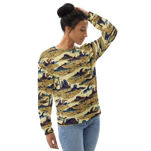 Fossil Lagoon on a Sweatshirt