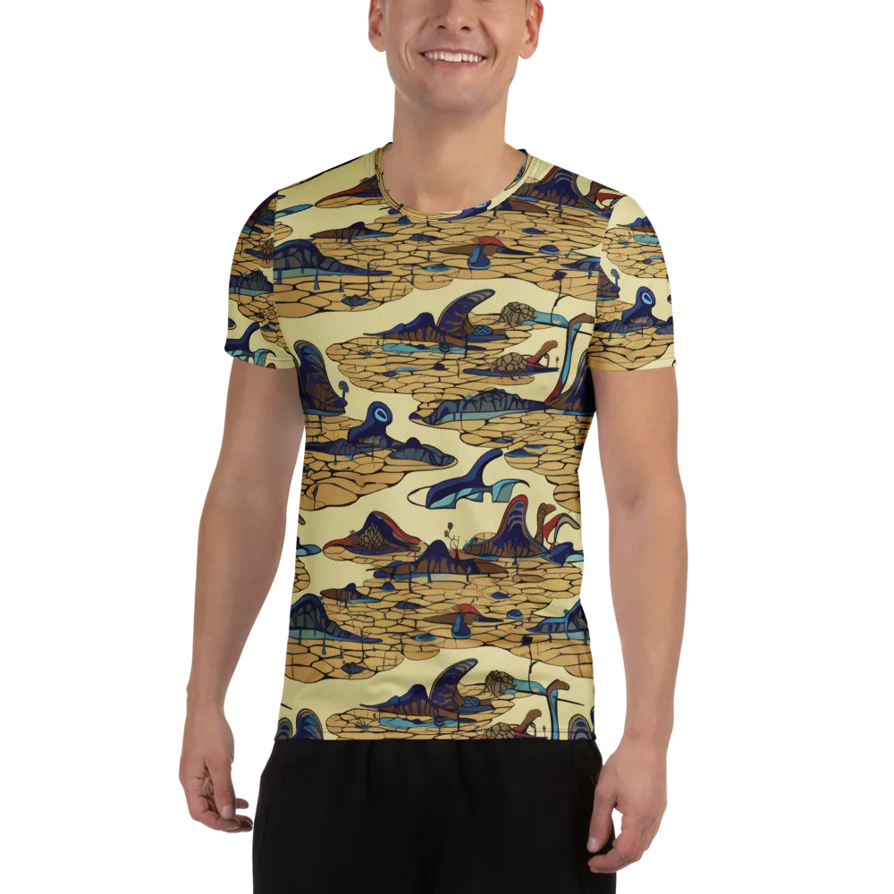 Fossil Lagoon on Men's Athletic T-Shirt — Front