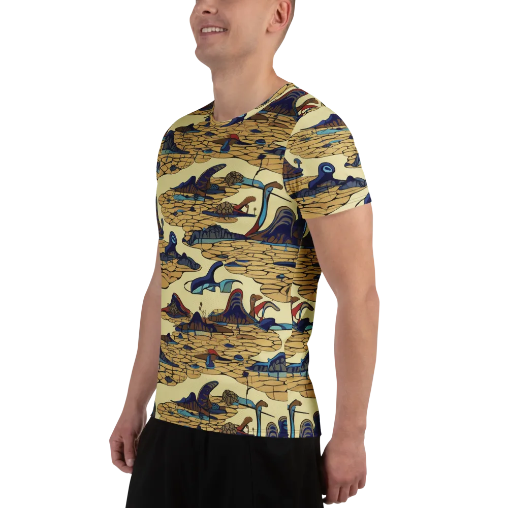 Fossil Lagoon on Men's Athletic T-Shirt — Left