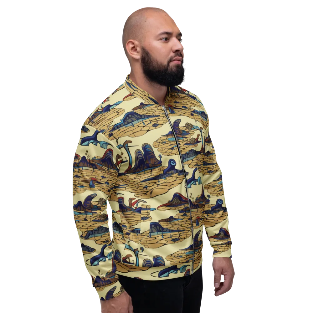 Fossil Lagoon on Bomber Jacket — Right