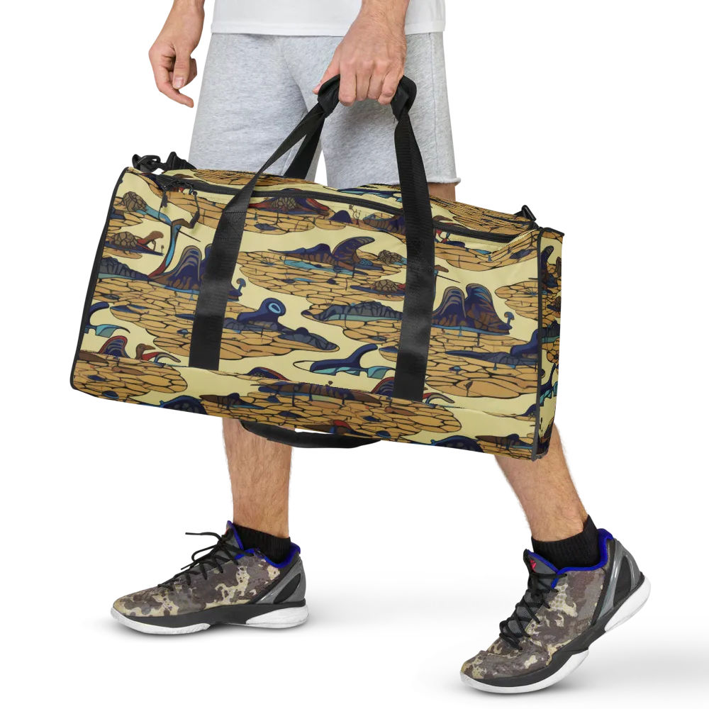 Fossil Lagoon on Duffle Bag — Front