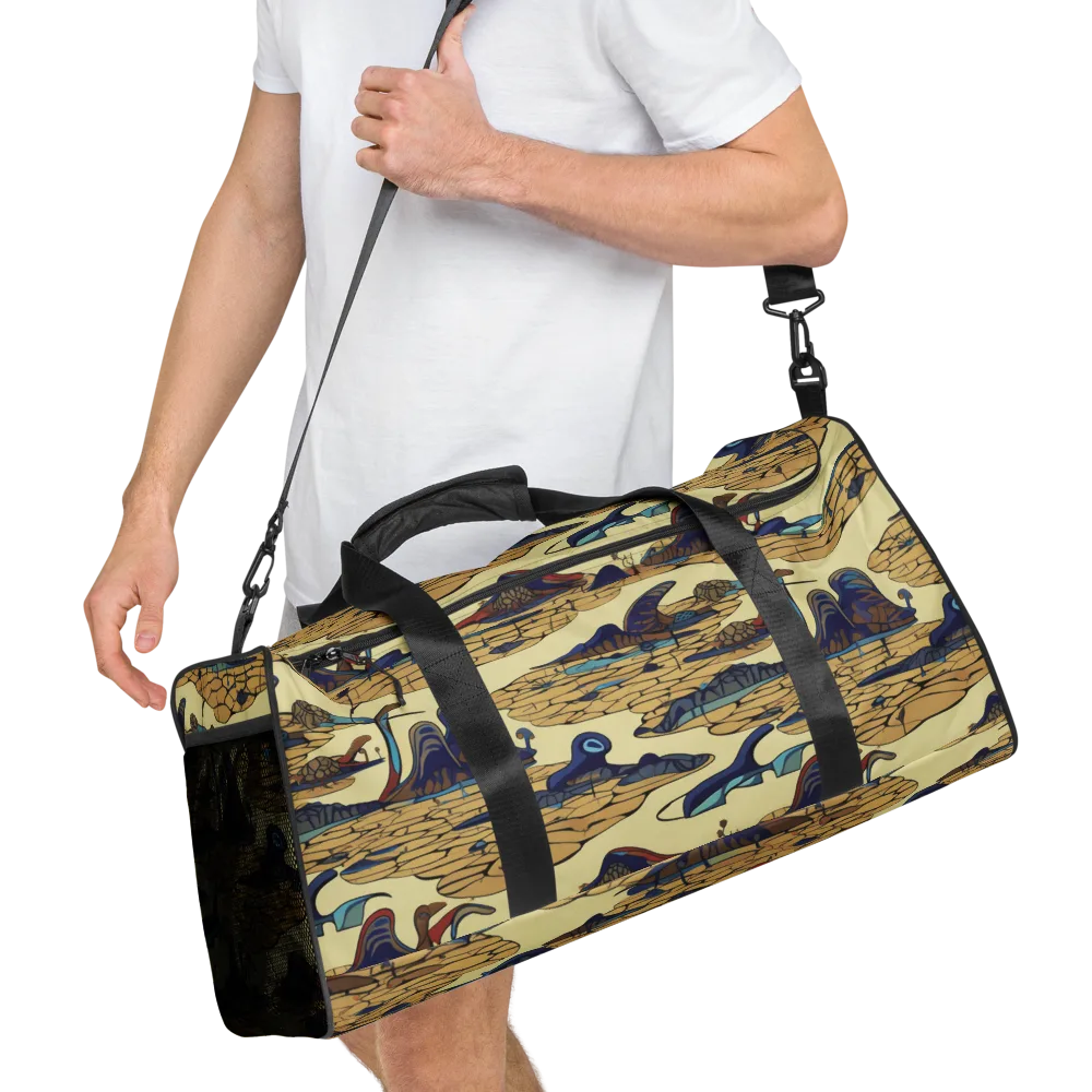Fossil Lagoon on Duffle Bag — Right Front