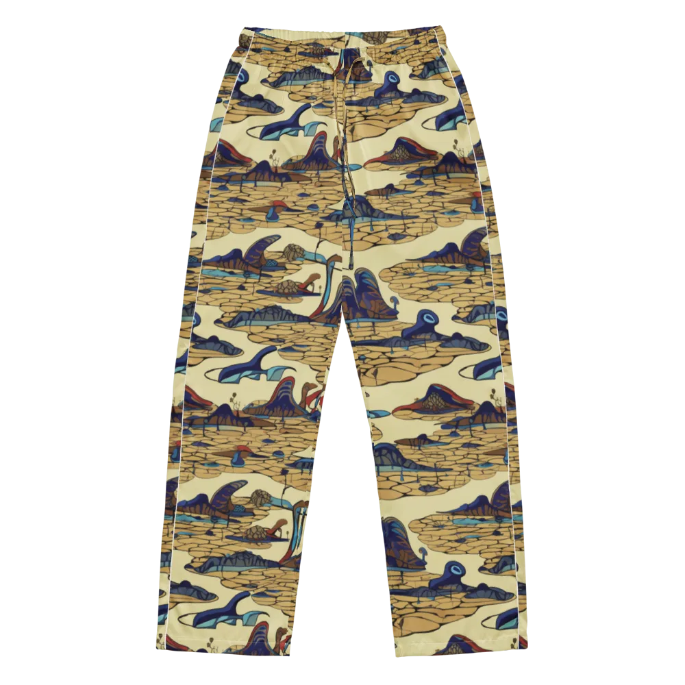 Fossil Lagoon on Women's Pajama Pants — Front