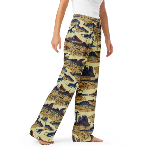 Fossil Lagoon on a Women's Pajama Pants