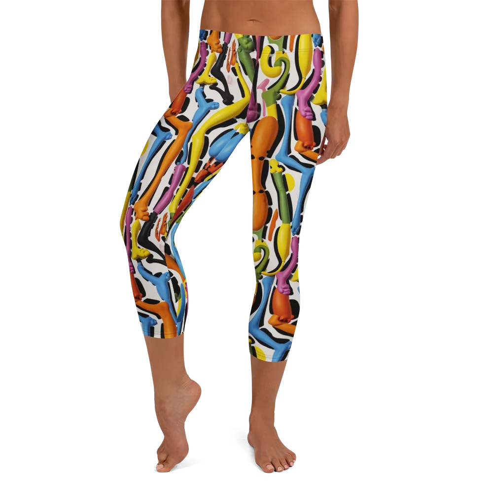 Chromatic Limbo on Capri Leggings — Front