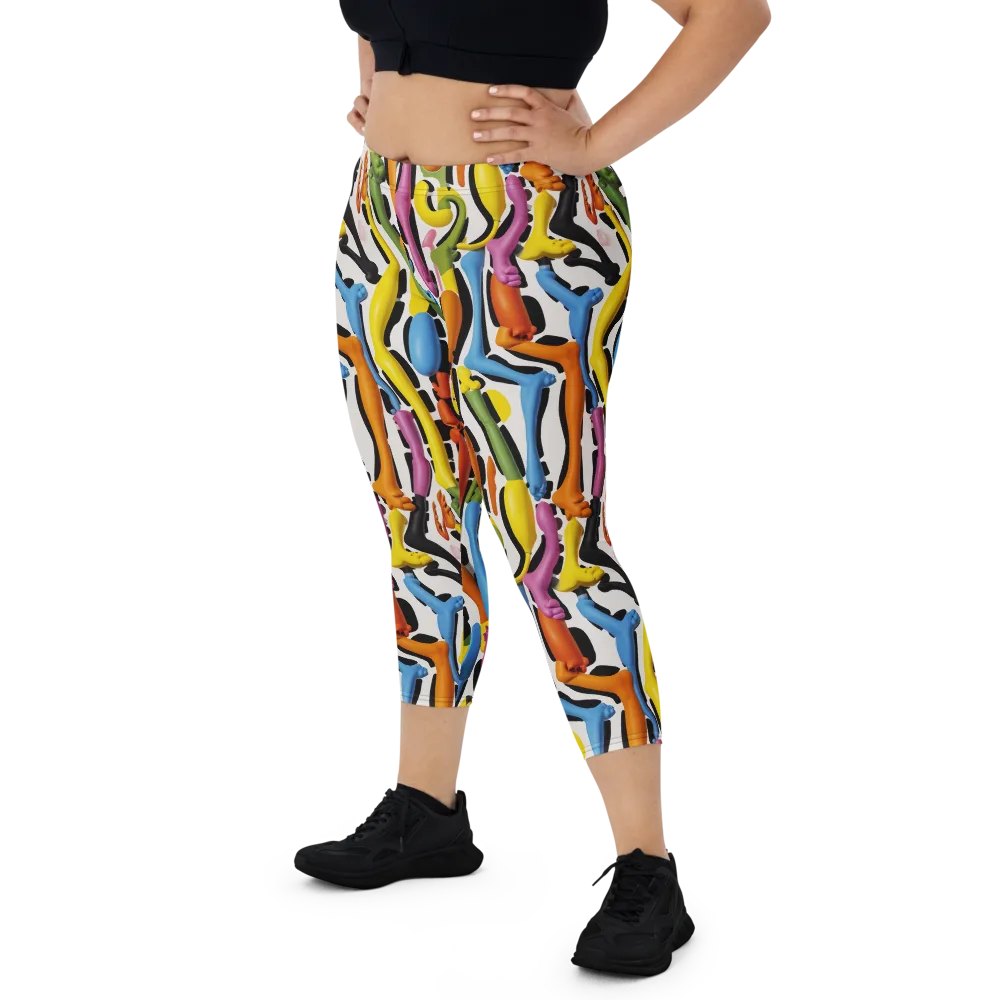 Chromatic Limbo on Capri Leggings — Front