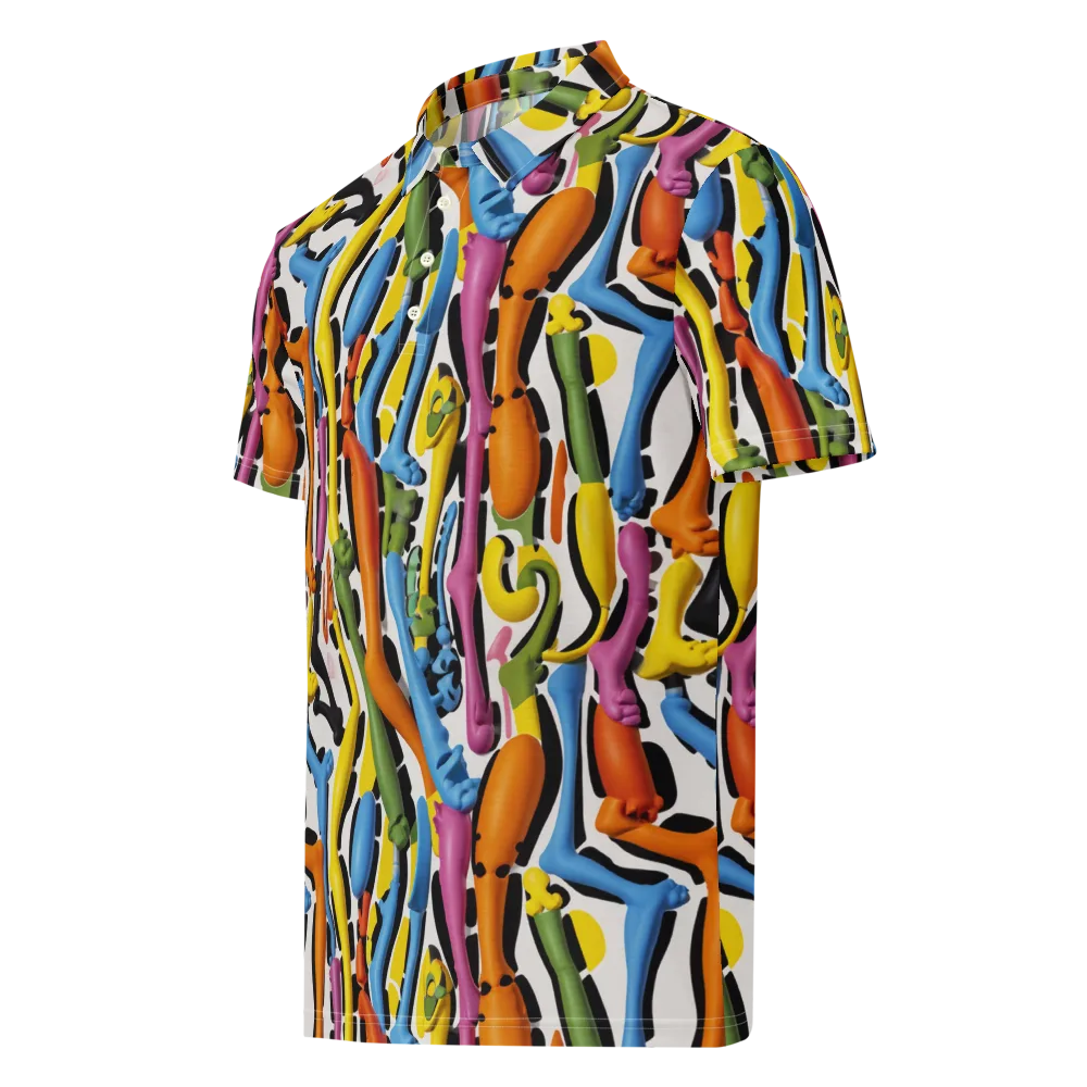 Chromatic Limbo on Men's Slim Fit Polo Shirt — Left Front