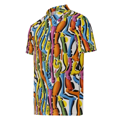 Chromatic Limbo on a Men's Slim Fit Polo Shirt
