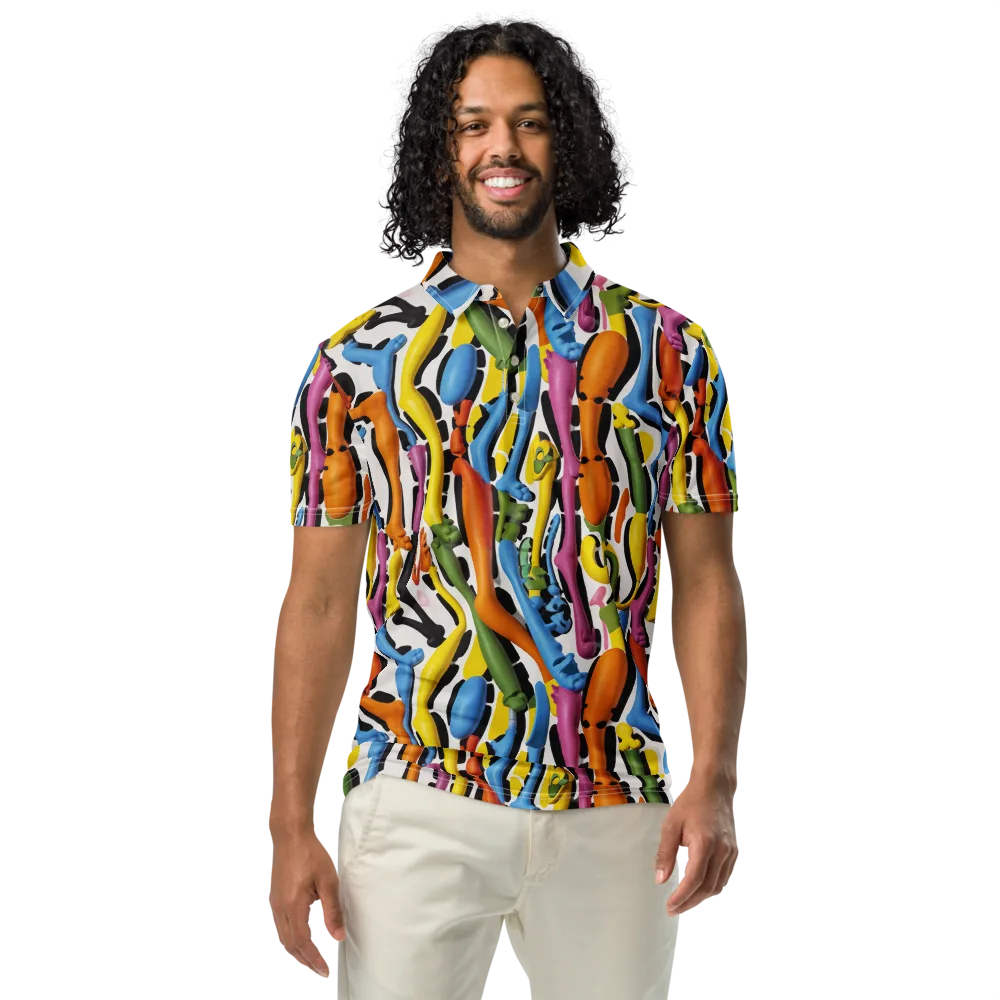 Chromatic Limbo on Men's Slim Fit Polo Shirt — Front