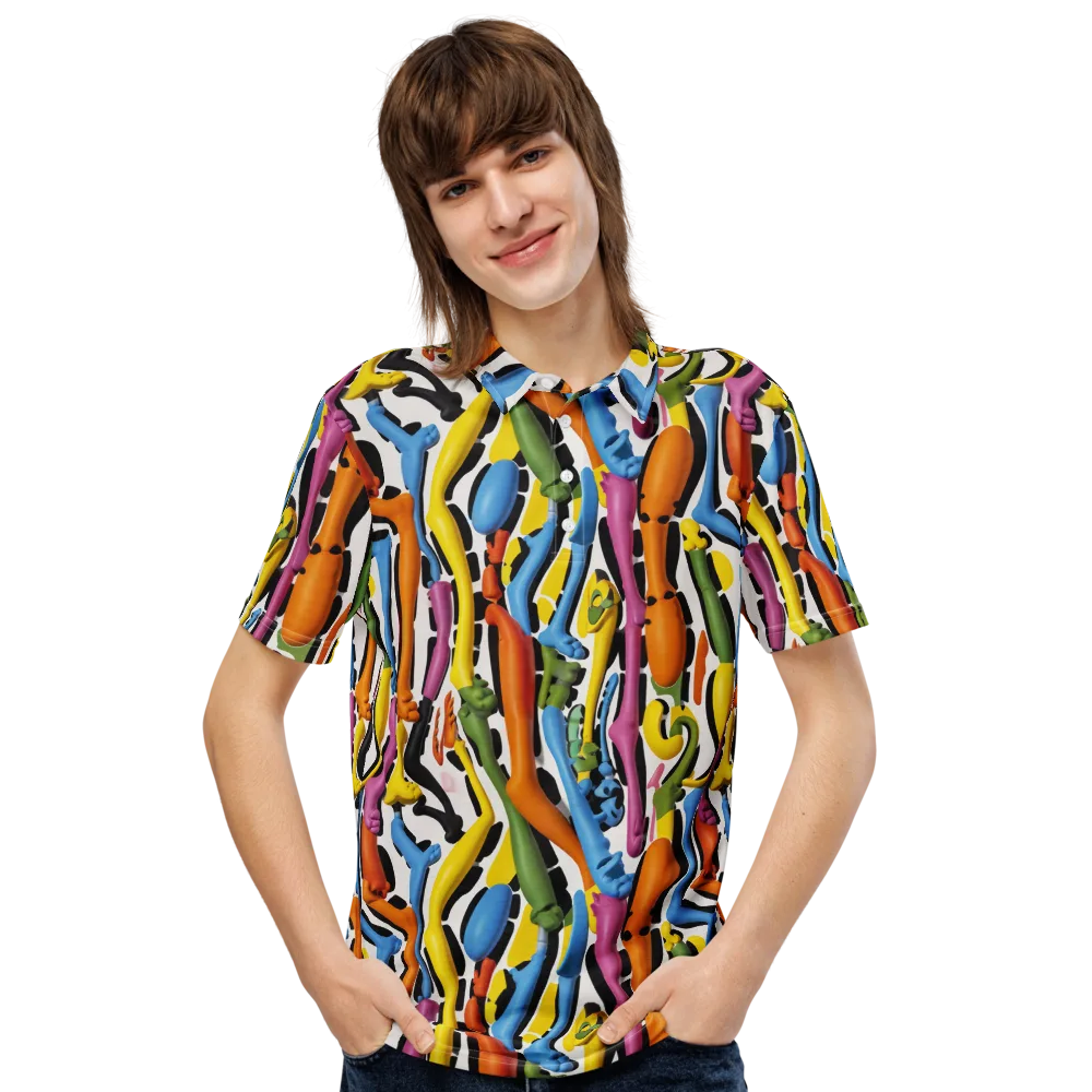 Chromatic Limbo on Men's Slim Fit Polo Shirt — Front