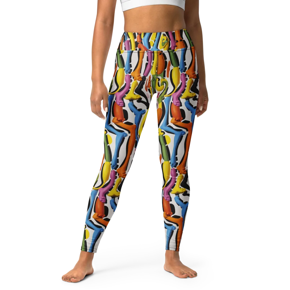 Chromatic Limbo on Yoga Leggings — Front