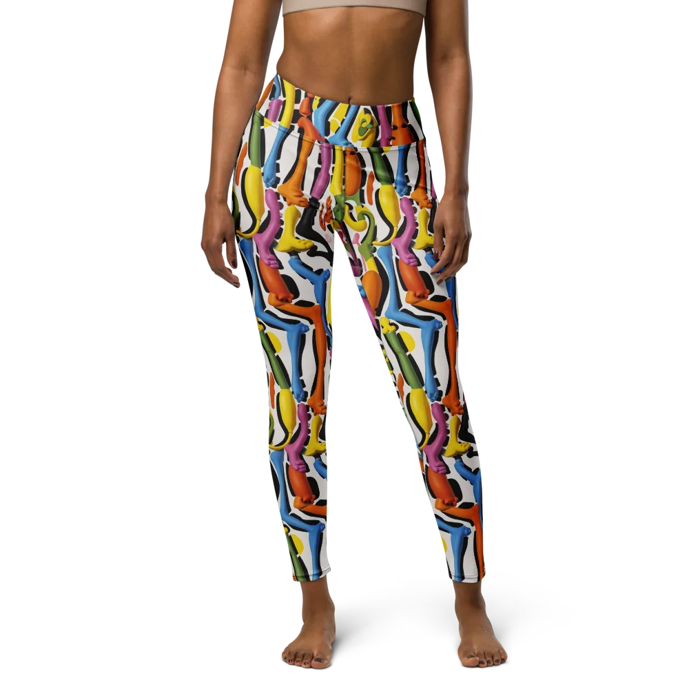 Chromatic Limbo on Yoga Leggings — Front