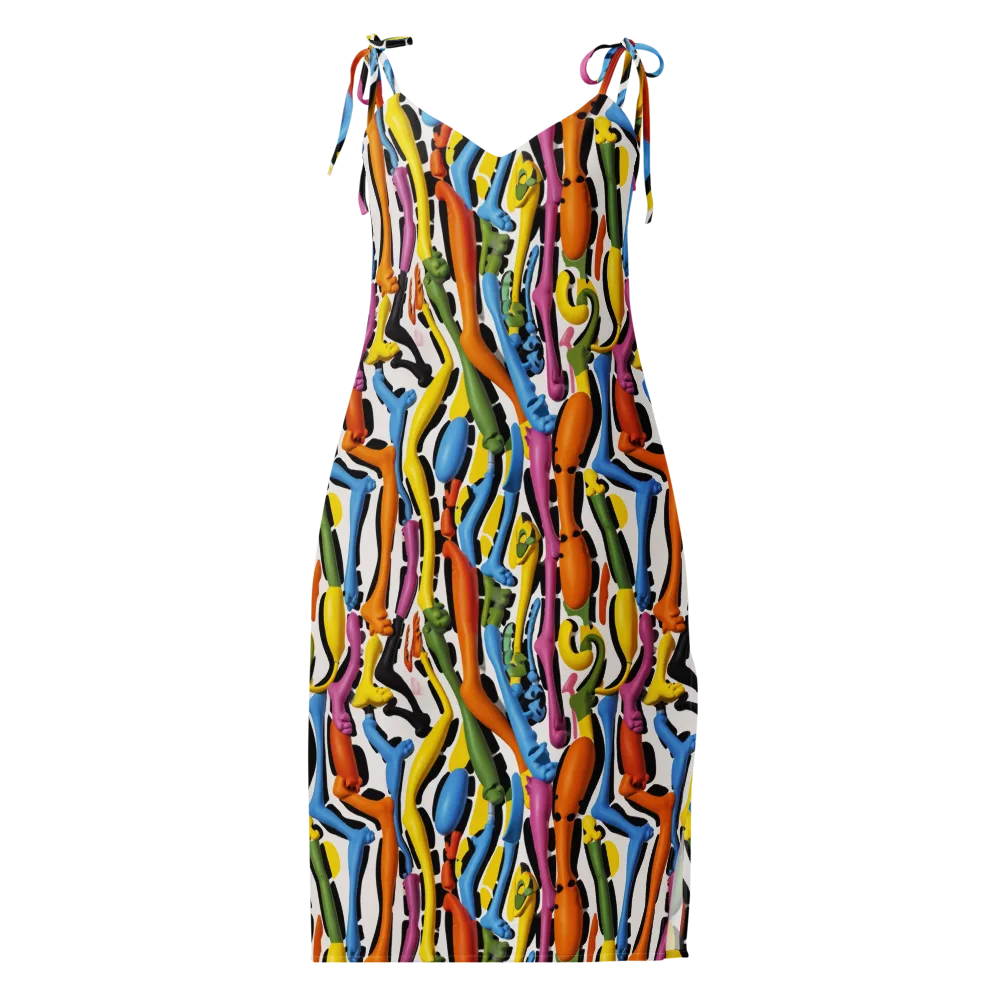 Chromatic Limbo on Slip Dress — Front