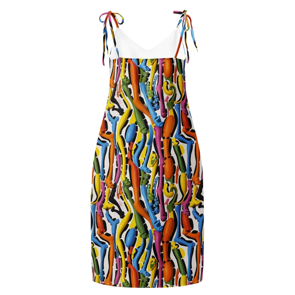 Chromatic Limbo on Slip Dress — Back