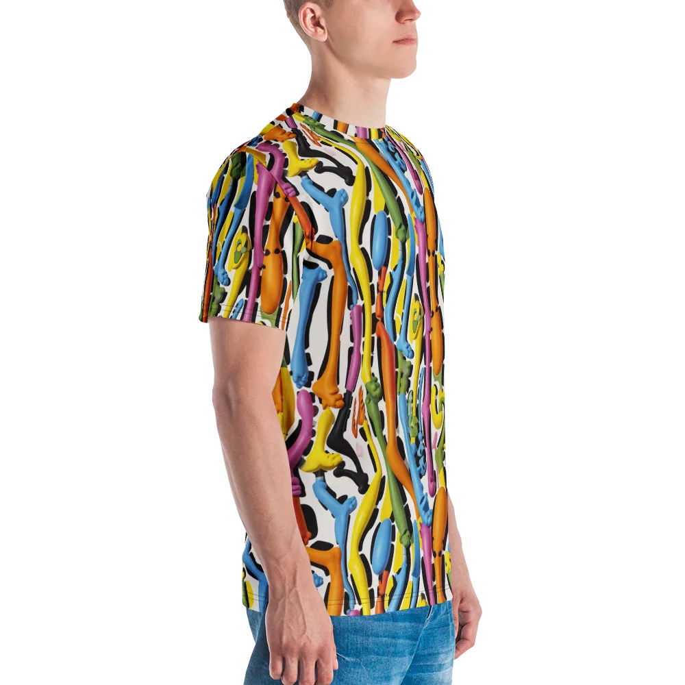 Chromatic Limbo on Men's Crew Neck T-Shirt — Right