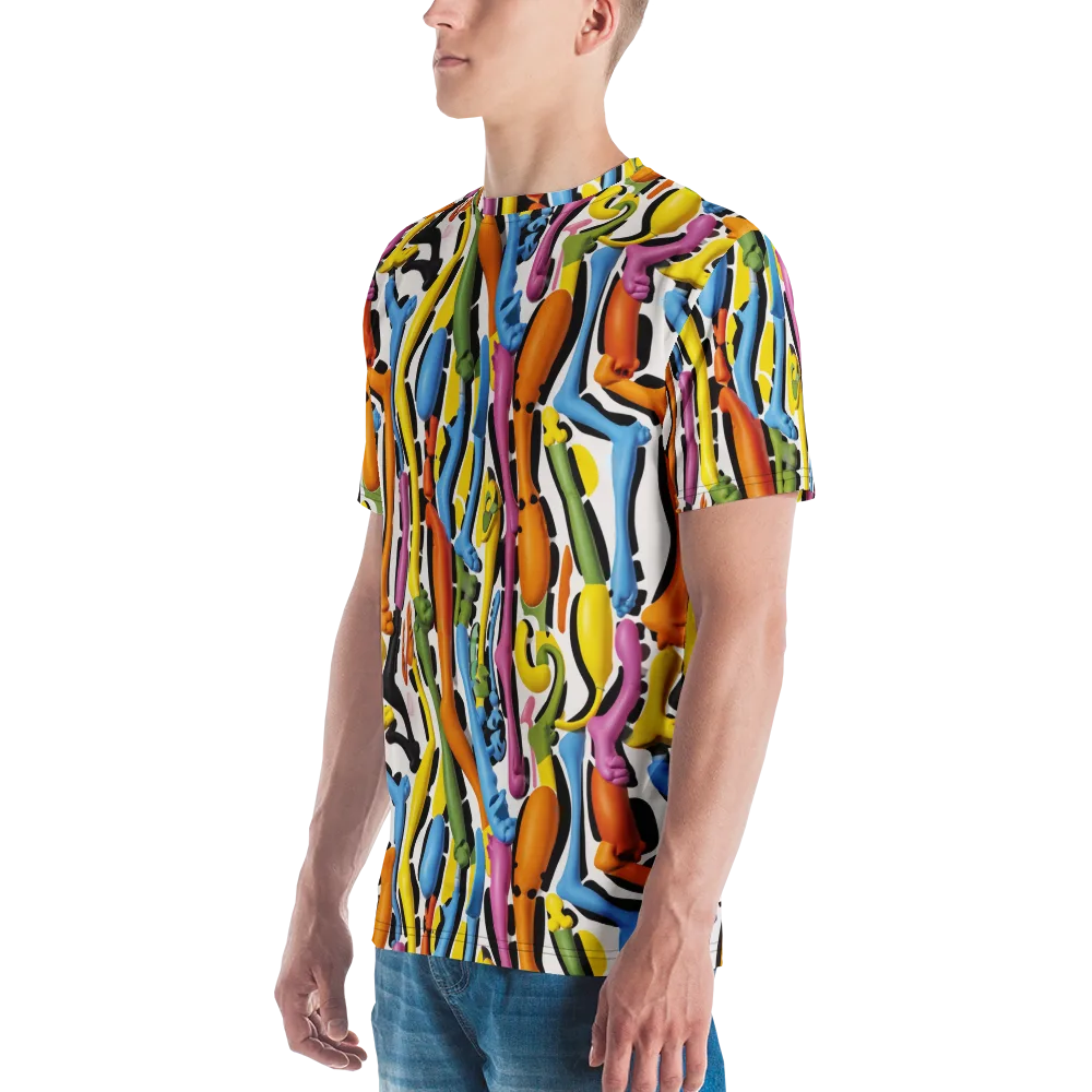 Chromatic Limbo on Men's Crew Neck T-Shirt — Left