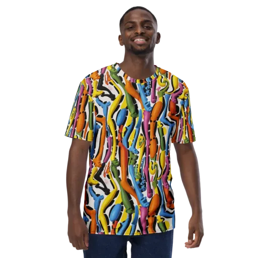 Chromatic Limbo on a Men's Crew Neck T-Shirt