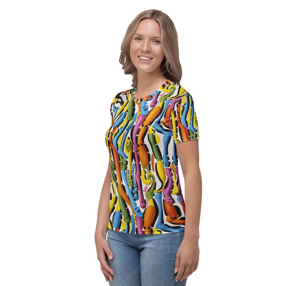 Chromatic Limbo on Women's Crew Neck T-Shirt — Left