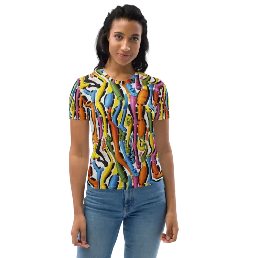 Chromatic Limbo on a Women's Crew Neck T-Shirt
