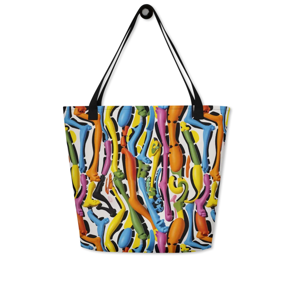 Chromatic Limbo on Large Tote Bag W/ Pocket — Front