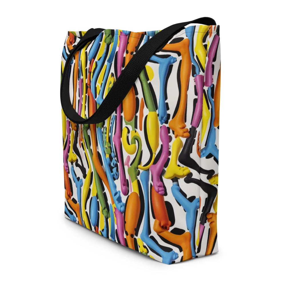 Chromatic Limbo on Large Tote Bag W/ Pocket — Front