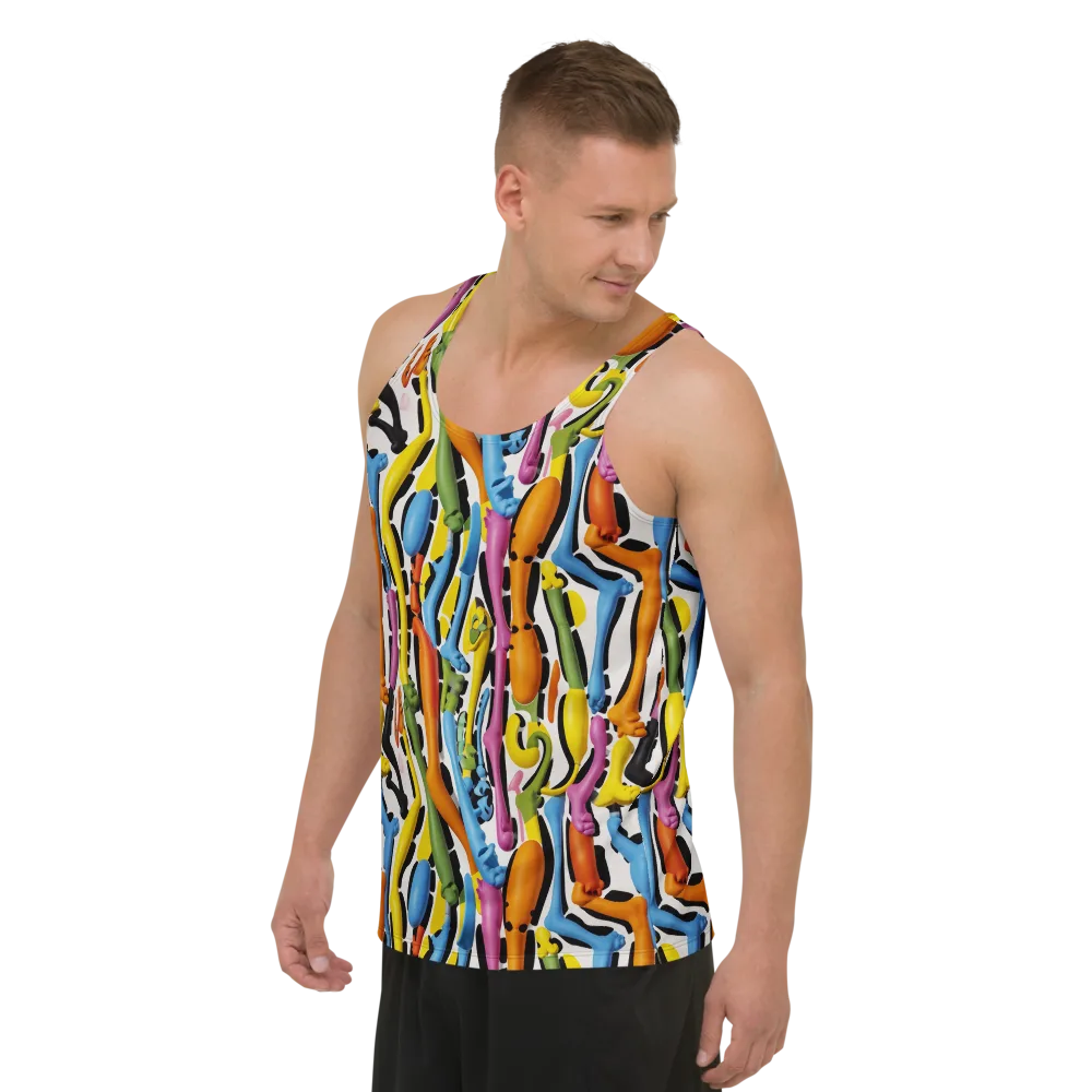 Chromatic Limbo on Men's Tank Top — Left Front