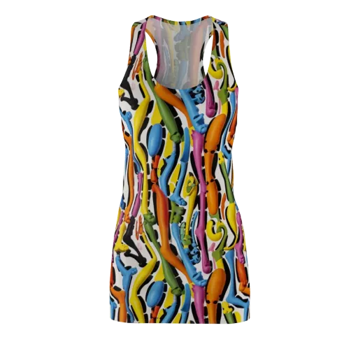Chromatic Limbo on a Racerback Dress