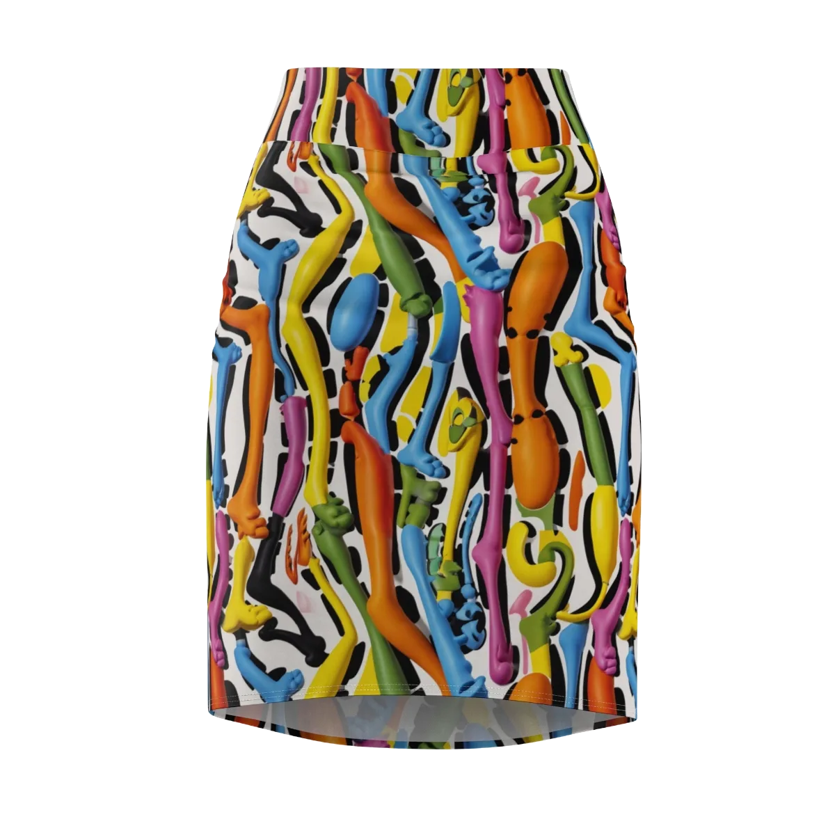 Chromatic Limbo on Pencil Skirt — Front