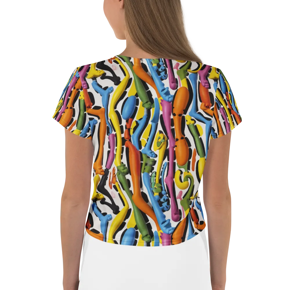 Chromatic Limbo on Crop Tee — Back