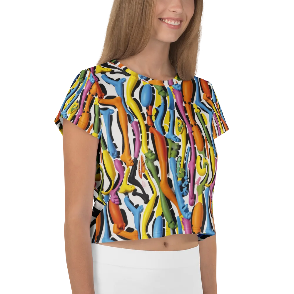 Chromatic Limbo on Crop Tee — Right
