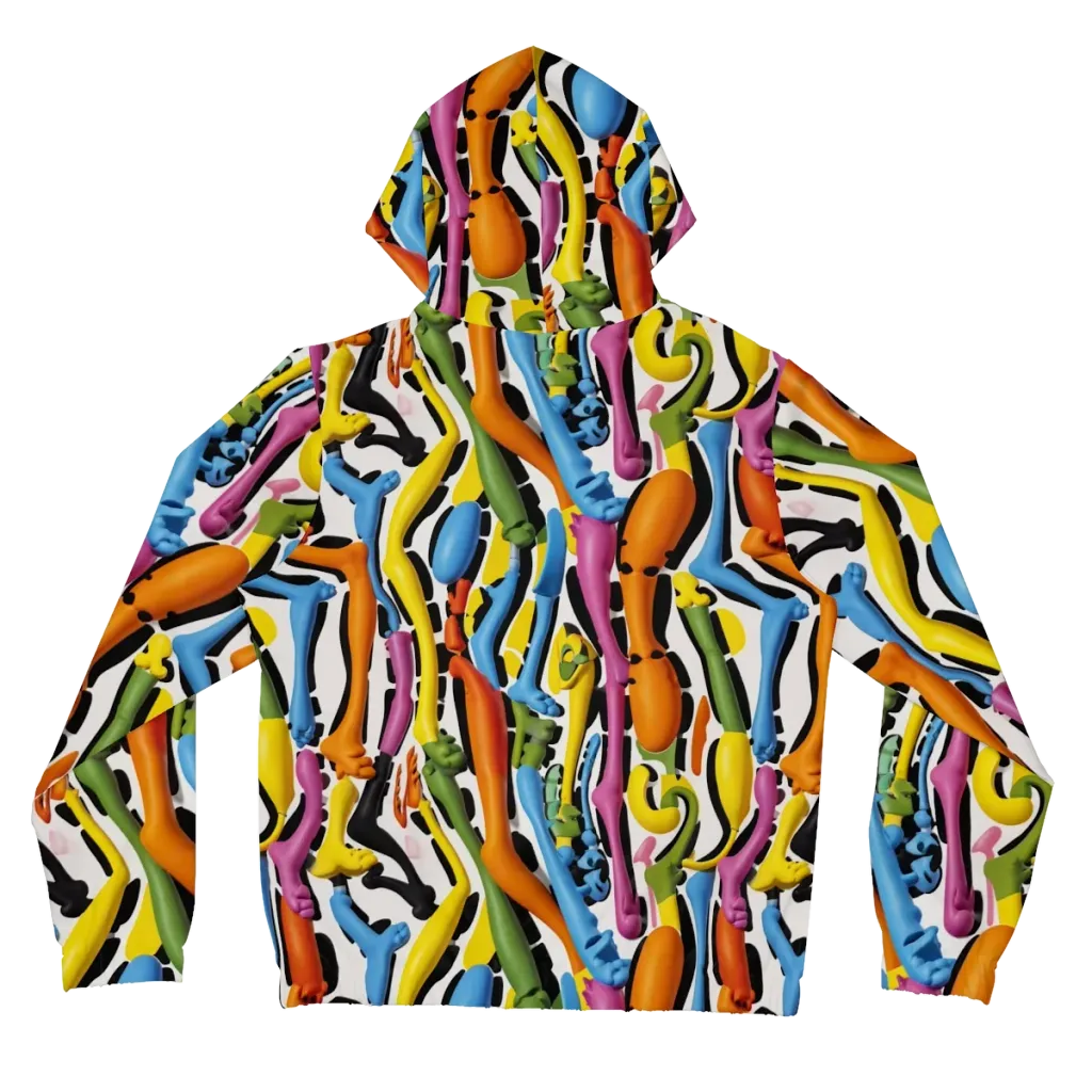 Chromatic Limbo on Women's Full-Zip Hoodie — Back