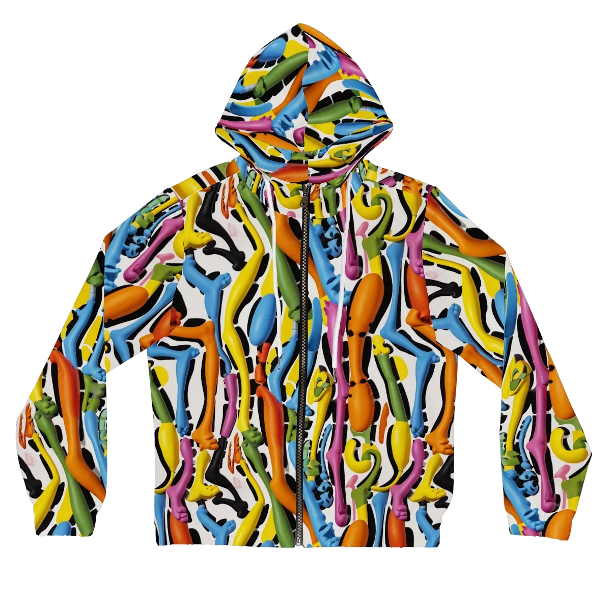 Chromatic Limbo on Women's Full-Zip Hoodie — Front