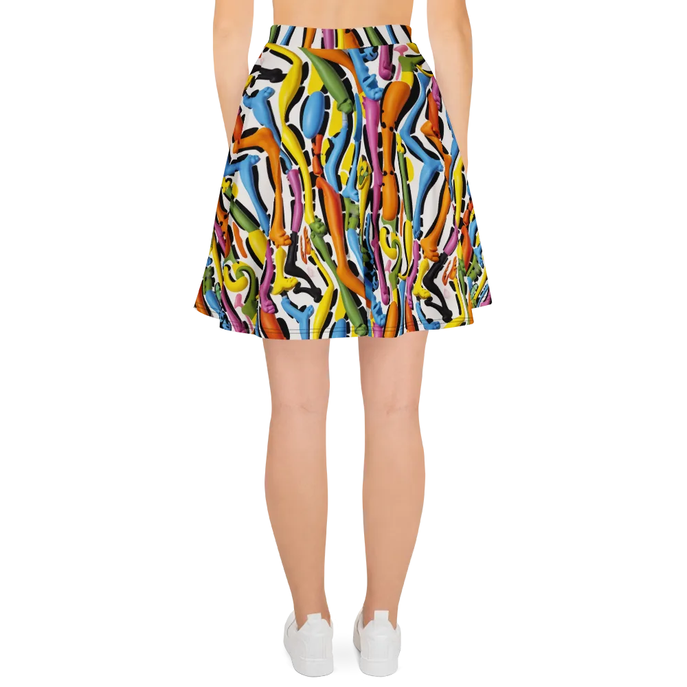 Chromatic Limbo on Skater Skirt — Back