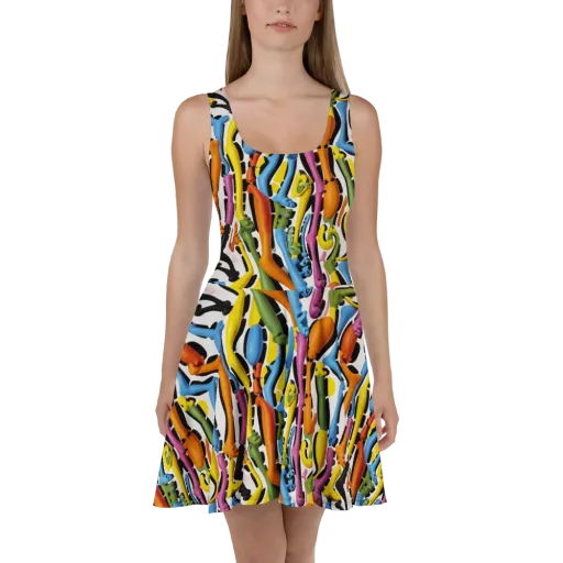 Chromatic Limbo on a Skater Dress