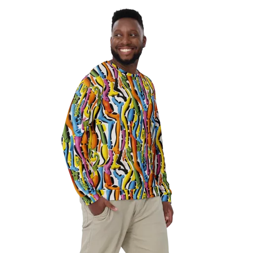 Chromatic Limbo on a Sweatshirt