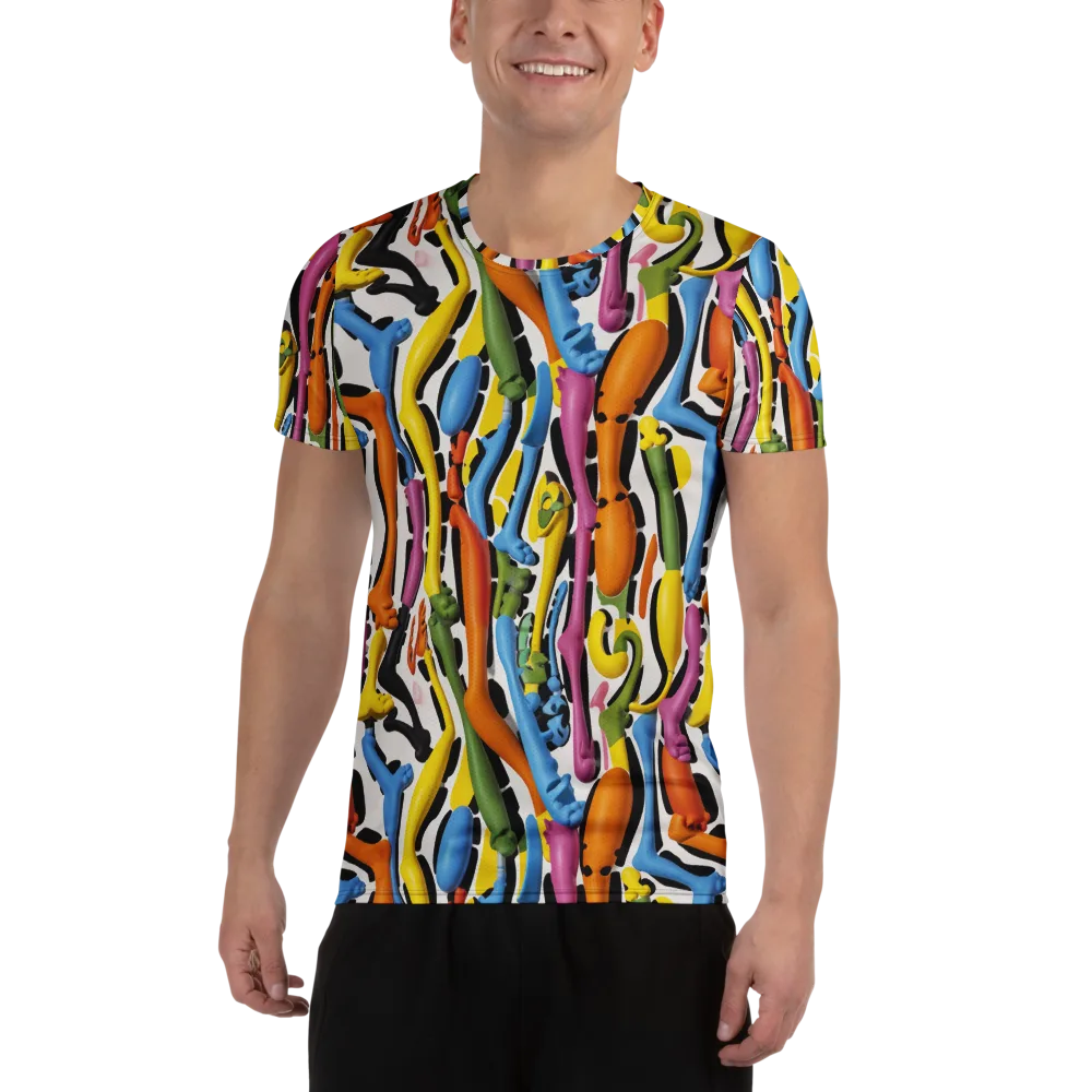 Chromatic Limbo on Men's Athletic T-Shirt — Front